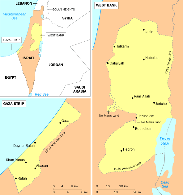 palastina karte gaza israel